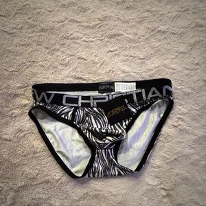 Andrew Christian Zebra Briefs Size Lg
